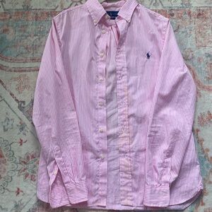 Ralph Lauren Pink Striped Men's Shirt Size 18